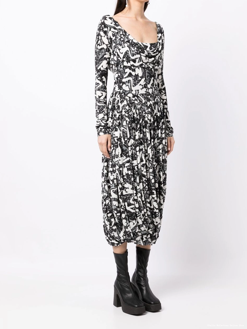 Affordable Stella Women graphic-print jersey McCartney dress 0627